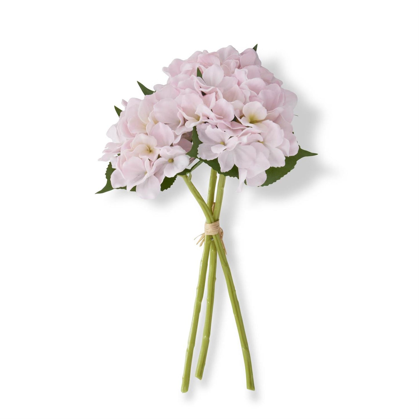 15" Real Touch Pink Hydrangea Bundle (3 Stems)