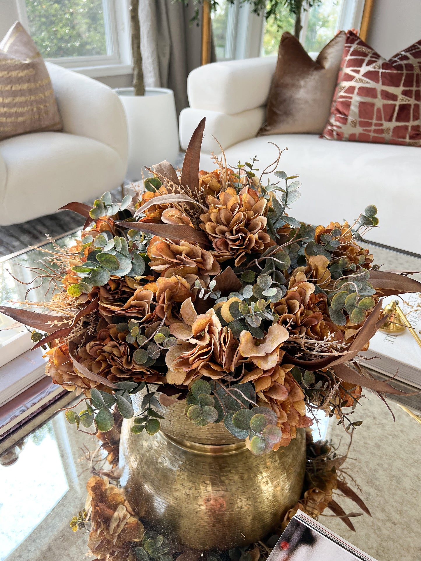 14" Dried Floral Bundle (4 Stems)