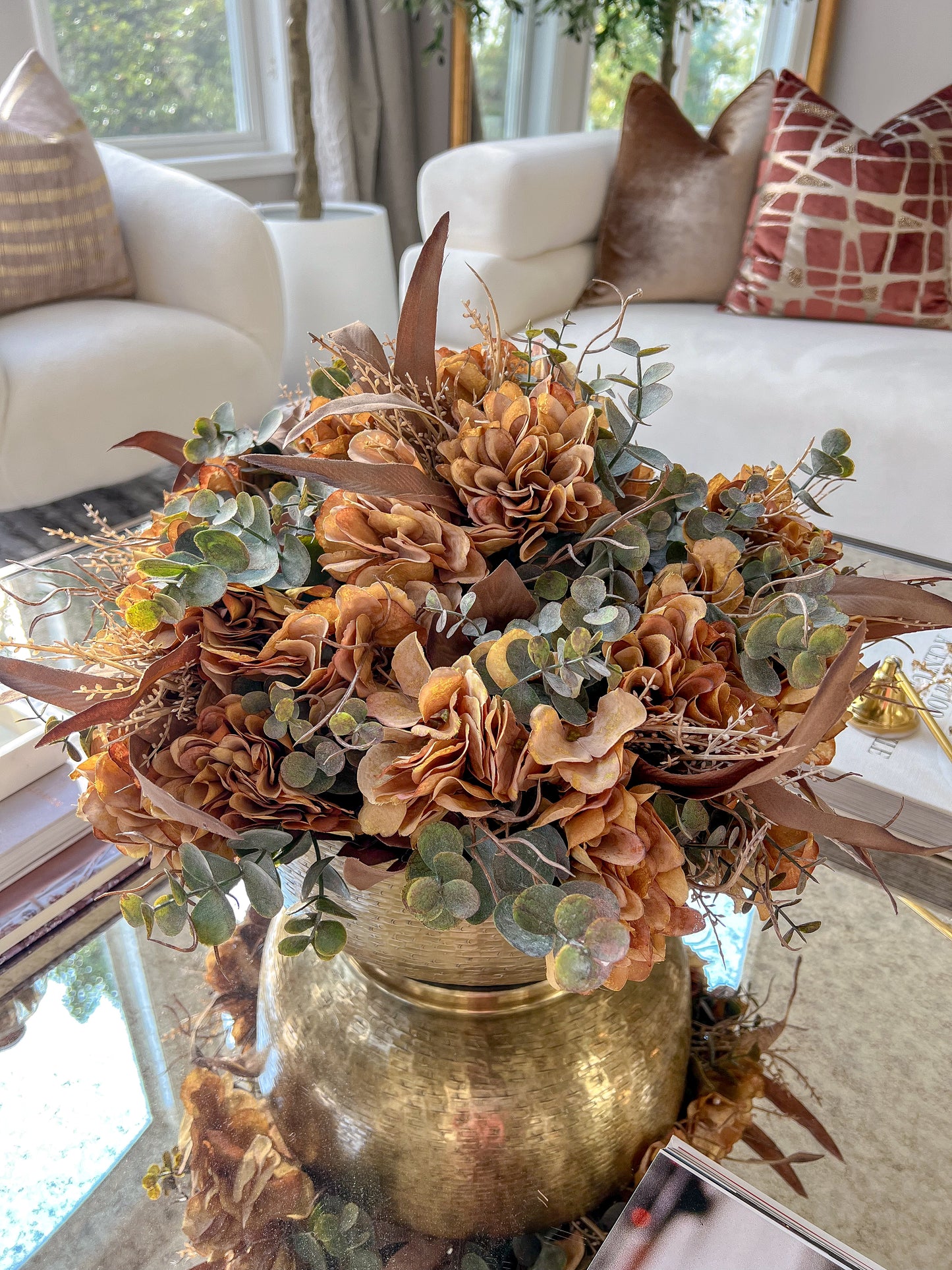 14" Dried Floral Bundle (4 Stems)